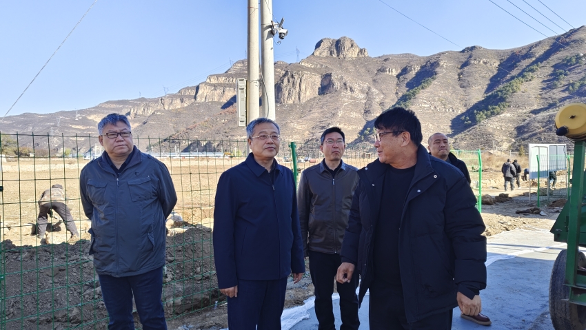 王朝晖到涞源县督导检查帮扶项目